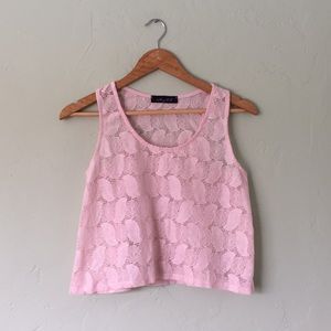 Baby Light Pink Lace Top